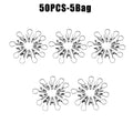 Stainless Steel Curtain Clips with Hooks – Home & Photo Décor Curtain Clips & Hooks Babs 50PCS 5Bags