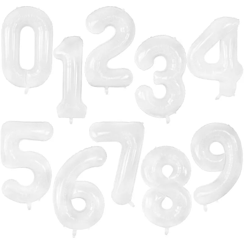 Giant Foil Number Balloons 32/40 Inch | Party Décor 0-9 Foil Number Balloons Babs
