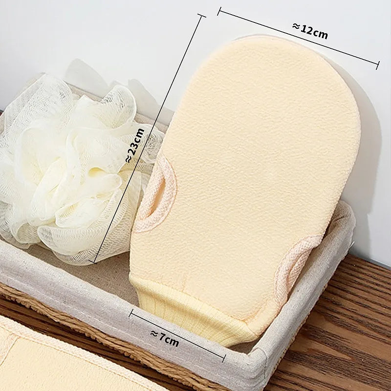 Korean Exfoliating Bath Gloves – Loofah Body Scrubber Mitten Exfoliating Bath Gloves Babs