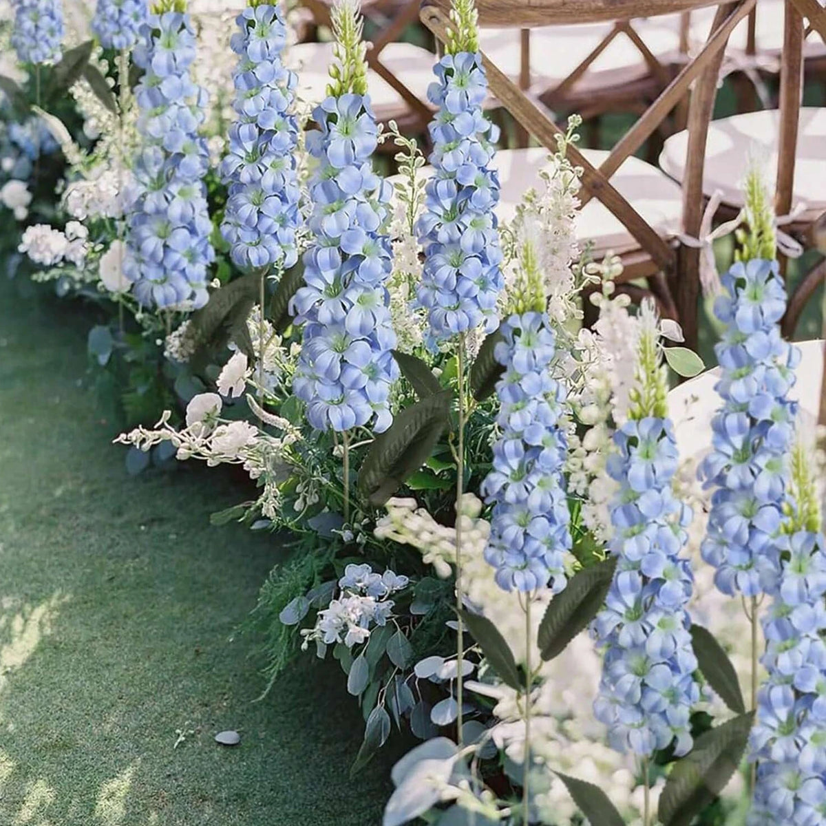 Artificial Silk Hyacinth Flowers – Wedding & Home Wall Decor Artificial Flower String Babs