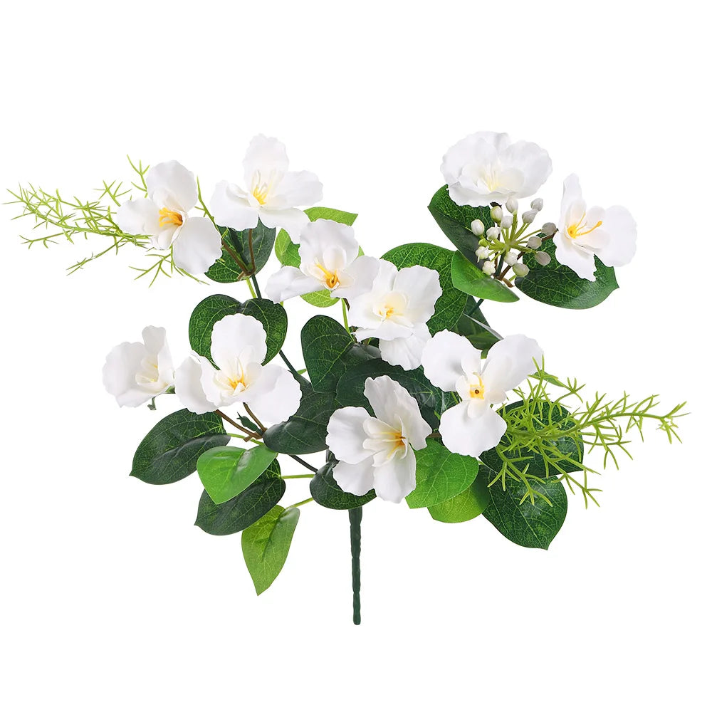 38CM Silk Artificial Rose Peony Head | Wedding & Home Decor Artificial Silk Flower Babs White 1Pcs
