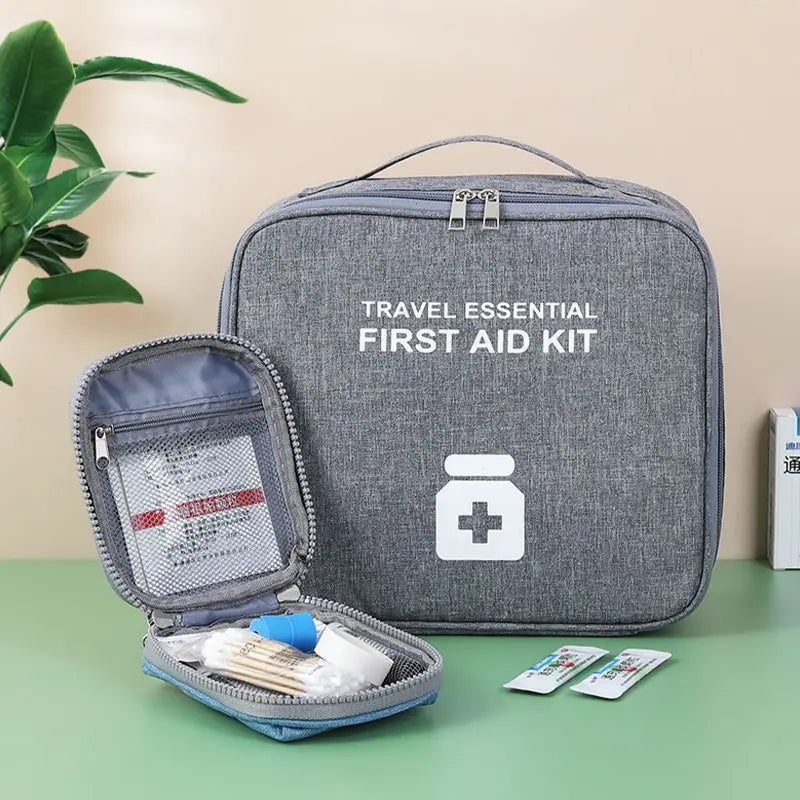 Family First Aid Kit Bag – Large Capacity Travel & Home Organizer First Aid Kit Bag Babs