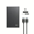 USB 3.0 Type-C 2.5" SATA SSD HDD Enclosure – Aluminum, 5Gbps HDD Enclosure Babs Black