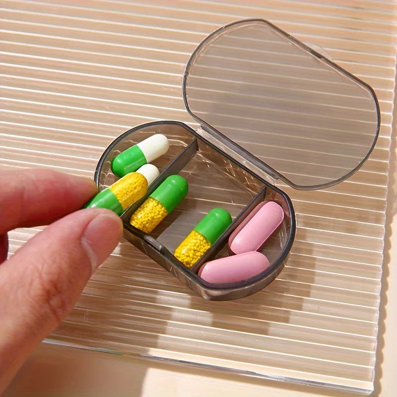 4-Pack Mini 3-Compartment Pill Organizer – Flip-Top Case Pill Organizer Case Babs