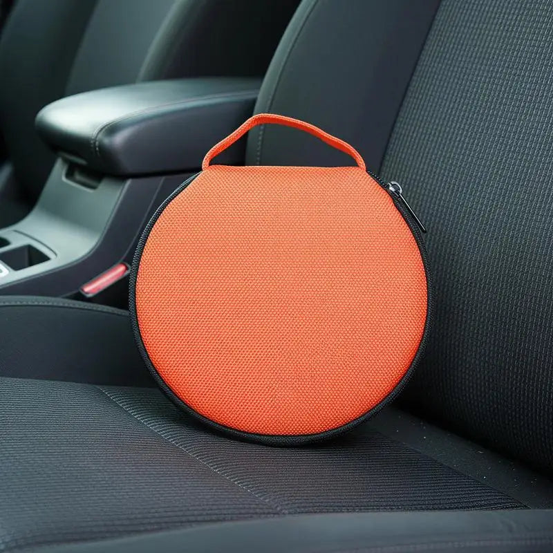 Round Oxford Cloth Portable Zippered Storage Case Organizer Portable Storage Case Babs