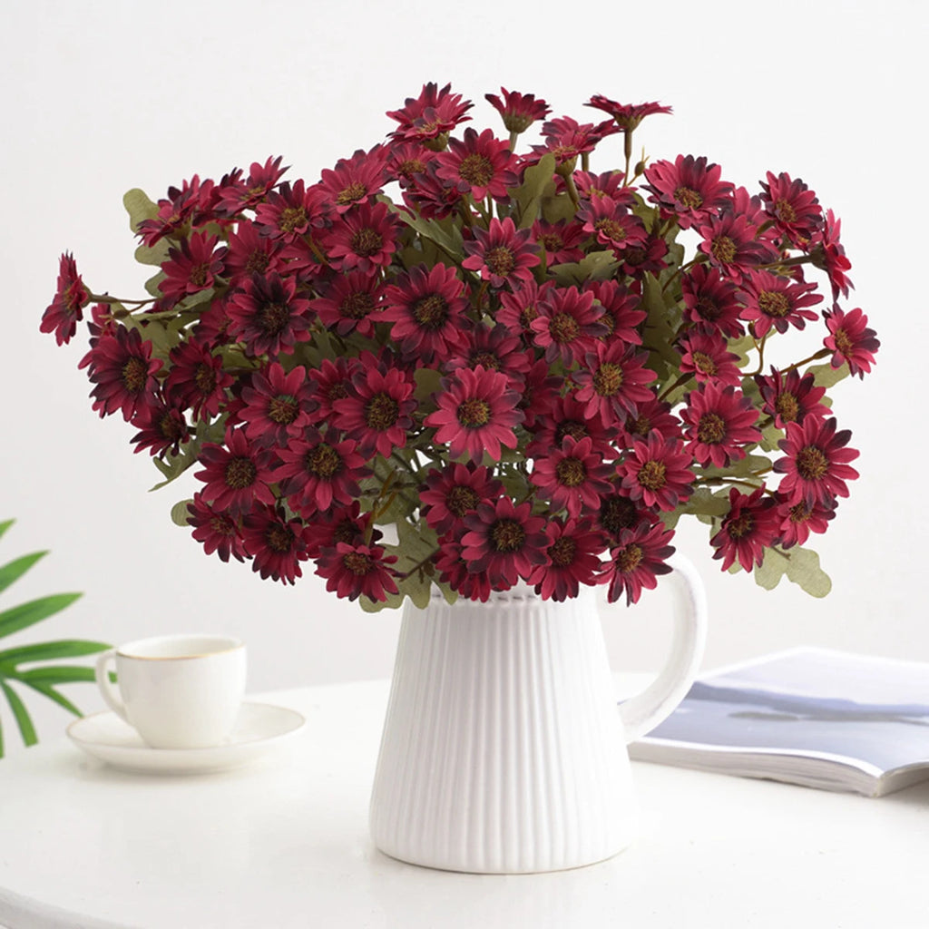 Silk Daisy Artificial Flowers Bouquet – Wedding & Home Décor Artificial Flower Bouquet Babs