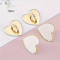 Heart-Shaped Metal Charm Clasps with Adhesive – DIY Craft Metal Charm Clasp Babs Golden-10pcs