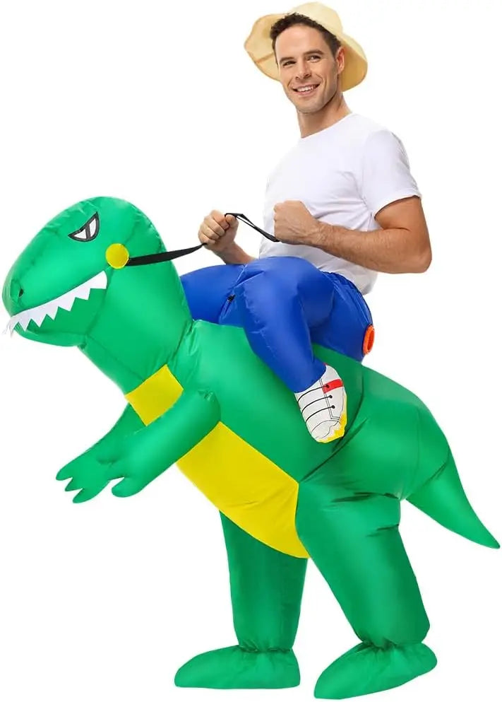 Adult Inflatable Dinosaur Costume – Funny Halloween Suit Inflatable Costume Babs