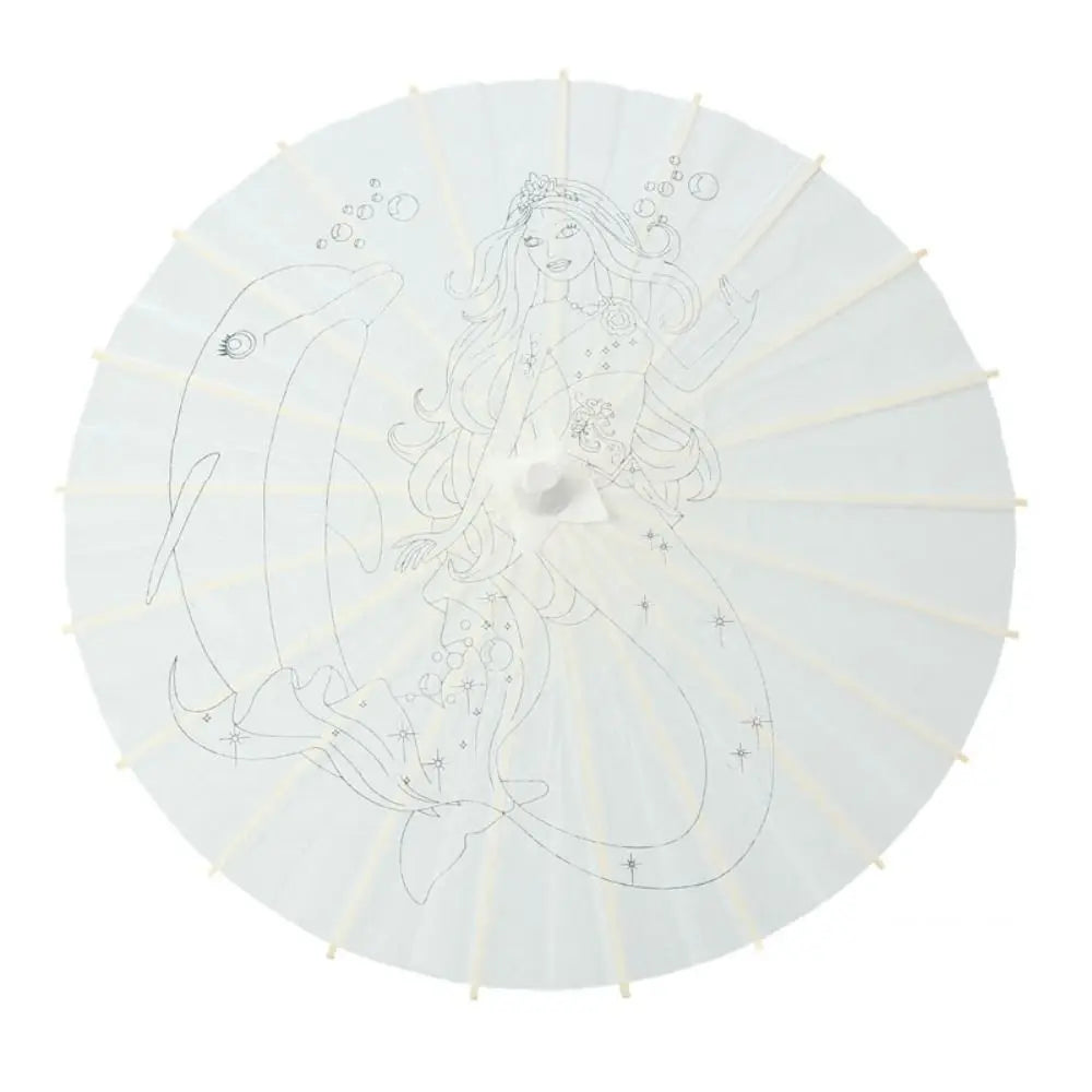 Handmade Paper Umbrella – Baby Shower & Photography Prop Paper Umbrella Prop Babs 40CM-Mermaid