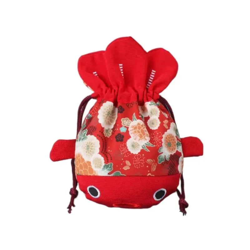 Cartoon Goldfish Drawstring Bag – Coin Purse & Candy Gift Bag Drawstring Bag Babs 15x17cm