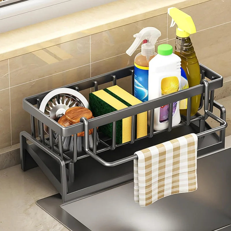 Heavy-Duty Kitchen Sink Caddy – Rust-Resistant Drain Rack Sink Storage Caddy Babs