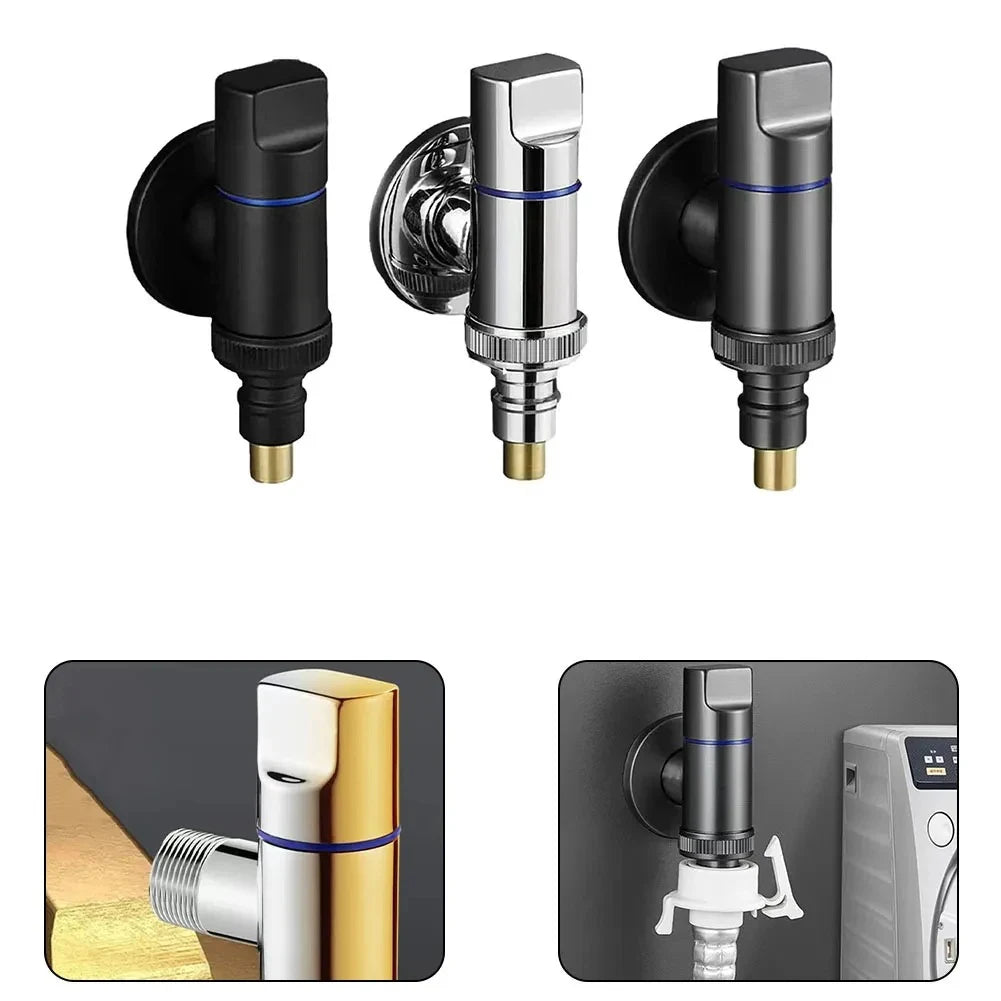 LEENKEA G1/2 Auto Water Stop Washing Machine Angle Valve Angle Stop Valve Babs