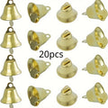 20pcs Mini Golden Jingle Bells – Christmas, Wedding & Dog Collar Craft Bell Charms Babs 20pcs