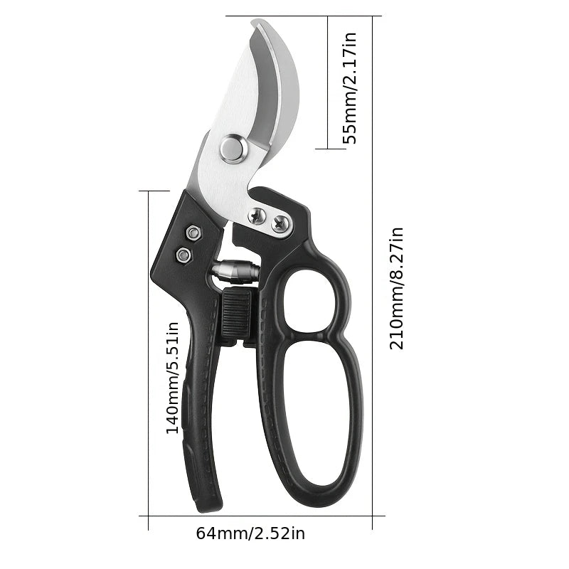 SK5 Steel Bypass Pruning Shears – Garden Scissors for Plants Bypass Pruning Shears Babs black