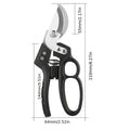 SK5 Steel Bypass Pruning Shears – Garden Scissors for Plants Bypass Pruning Shears Babs black