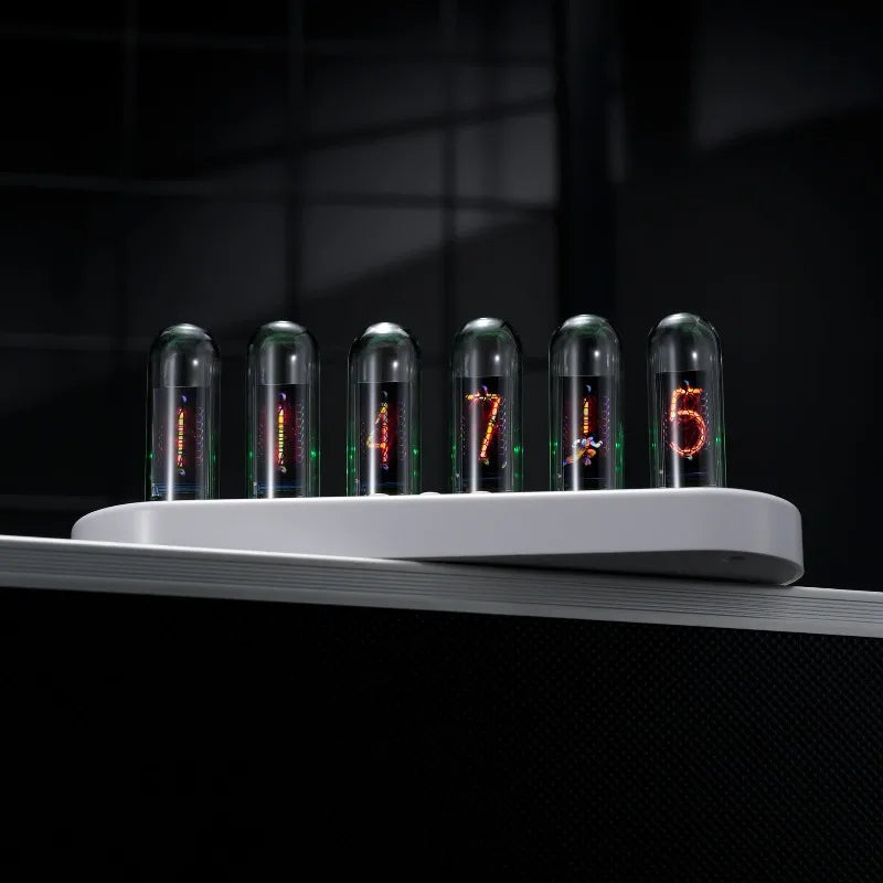 Nixie Tube LED Digital Desk Clock – RGB, Alarm & Temp LED Desk Clock Babs