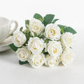 Silk Rose Artificial Flowers – Wedding & Home Decor Bouquet Artificial Flower Bouquet Babs WHITE 1pc