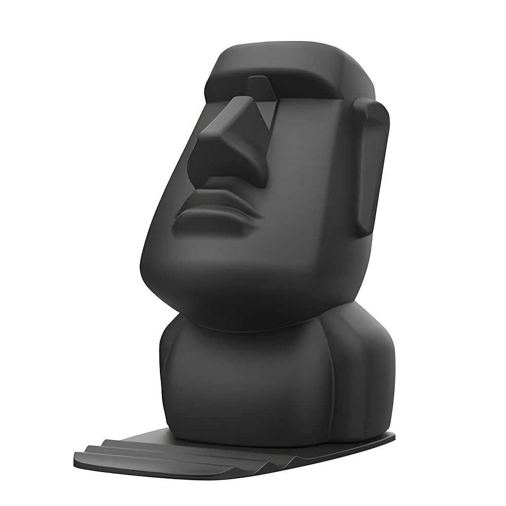 Easter Island Statue Glasses Holder & Phone Stand Desk Figurine Desktop Figurine Holder Babs Black - 1pc