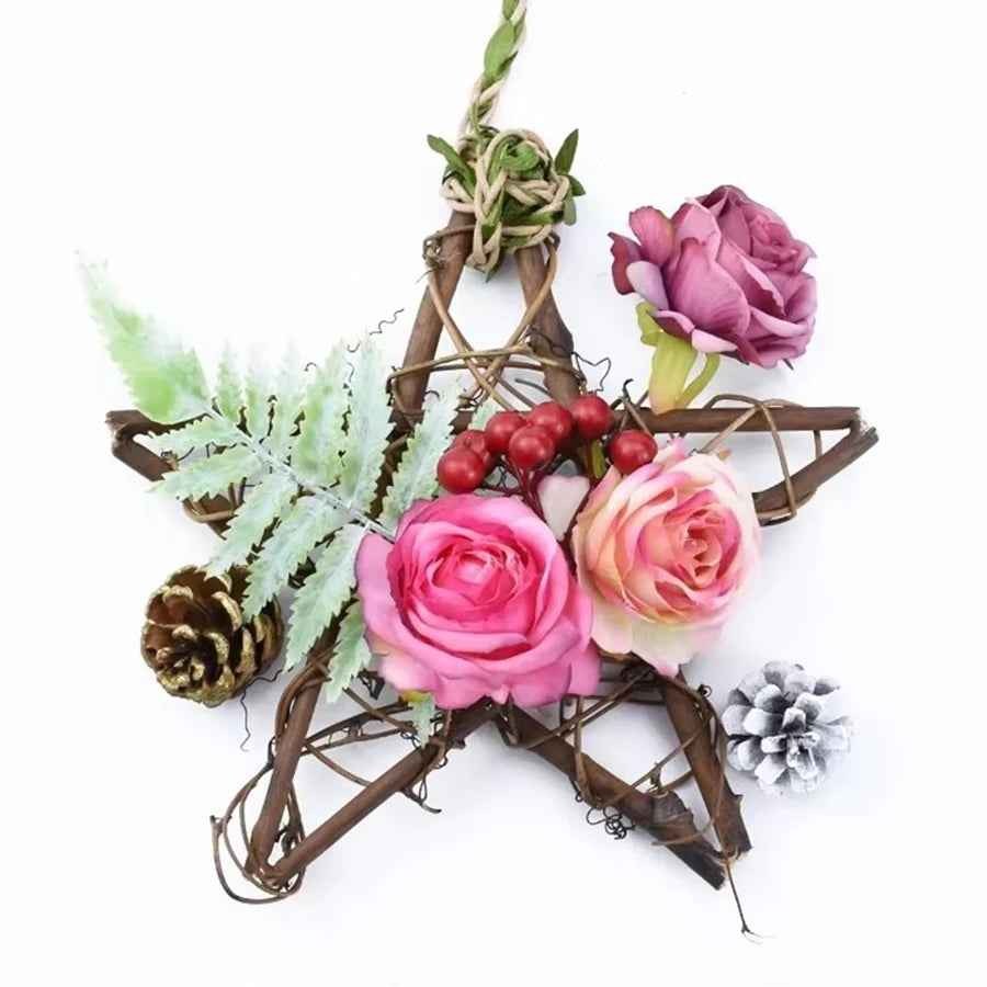 Star Rattan Garland Ornament – Holiday & Wedding Décor Rattan Star Ornament Babs