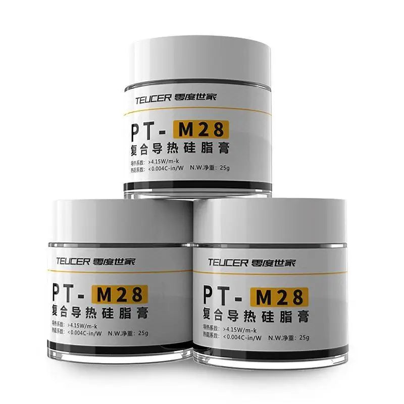 HUXUAN PT-M28 CPU Thermal Paste 25ml – Heat Sink Silicone Grease CPU Thermal Paste Babs
