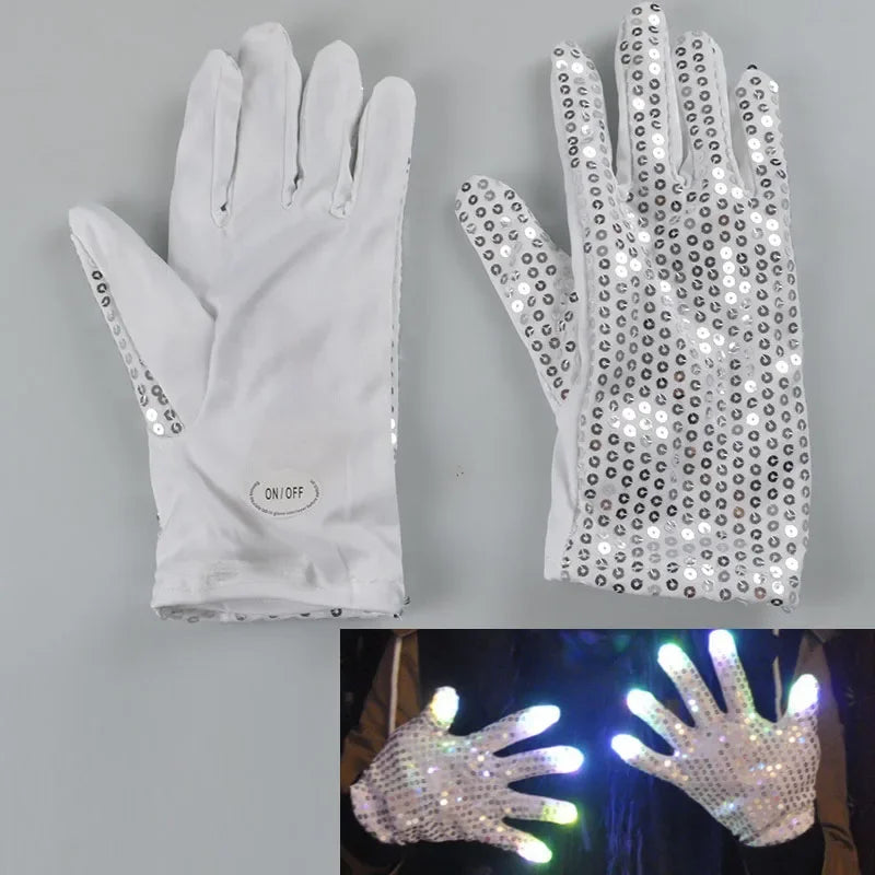 LED Flashing Fingertip Light-Up Gloves – Rave, Party & Cosplay LED Party Gloves Babs 9
