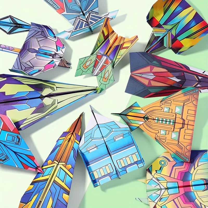 Interactive Paper Airplane Book – Easy Folding Guide for Kids Kids Activity Book Babs