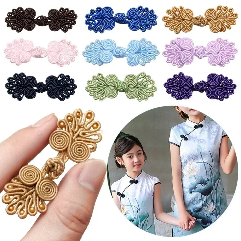 10 Pairs Chinese Knot Frog Buttons for Cheongsam & DIY Sewing Decorative Sewing Buttons Babs
