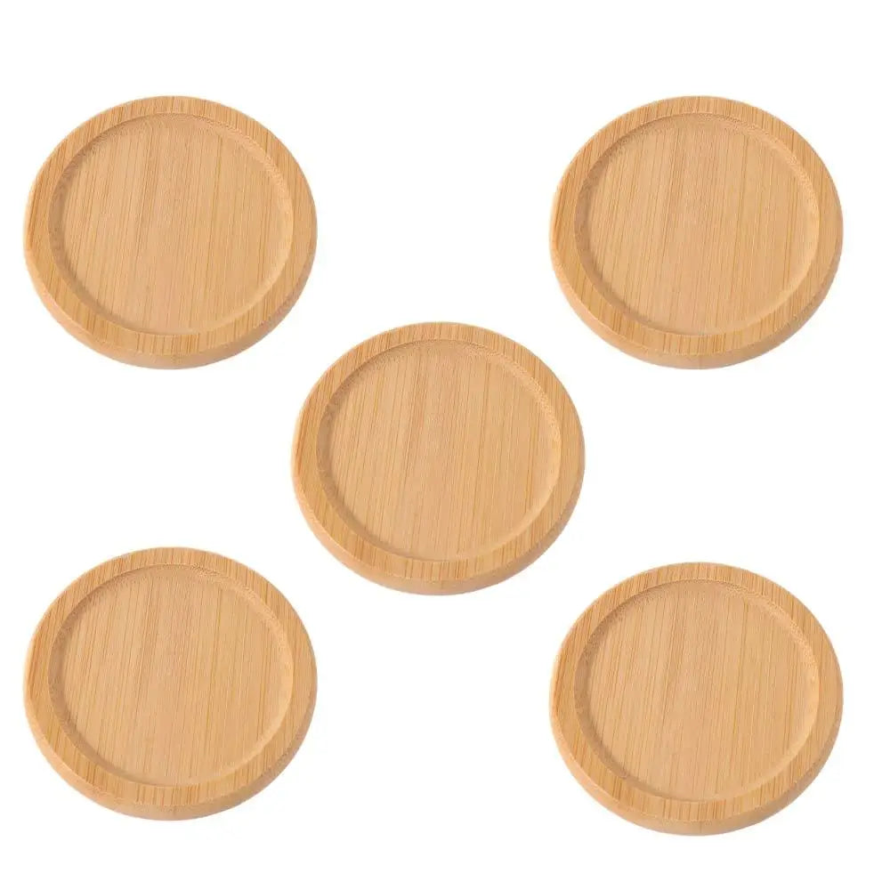 5-Piece Bamboo Coaster Set – Heat-Resistant Natural Placemats Bamboo Coaster Set Babs Style 5 other