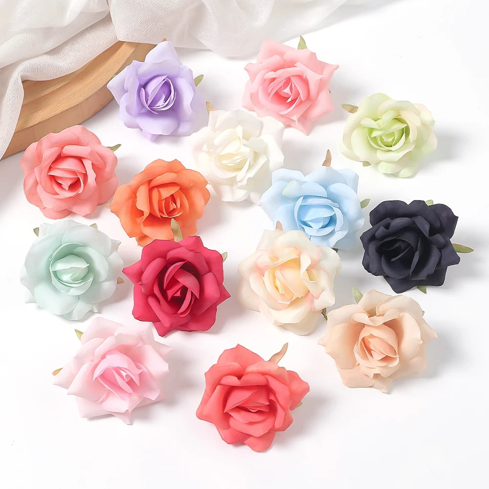 6cm Artificial Silk Rose Flower Heads – Wedding & Holiday Decor Artificial Flower Heads Babs