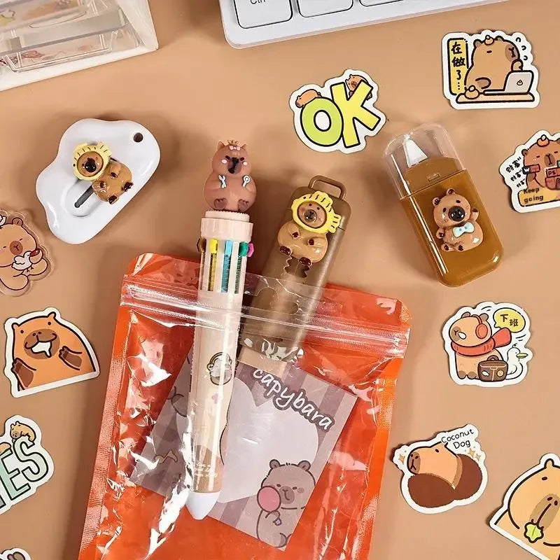 Cute Capybara Stationery Set – Fun School Supplies for Kids Kids Stationery Set Babs