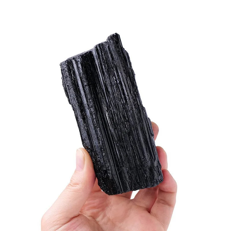 Natural Black Tourmaline Raw Crystal Mineral Specimen Home Decor Raw Crystal Specimen Babs 1Pc 100-200g