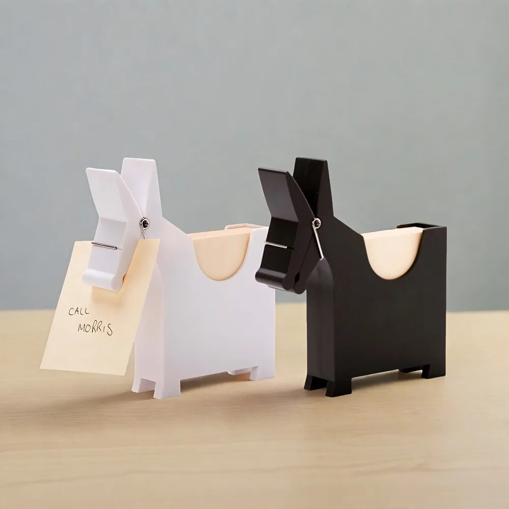 Cute Plastic Memo Holder & Desk Organizer – PVC Storage Box Desk Organizer Babs