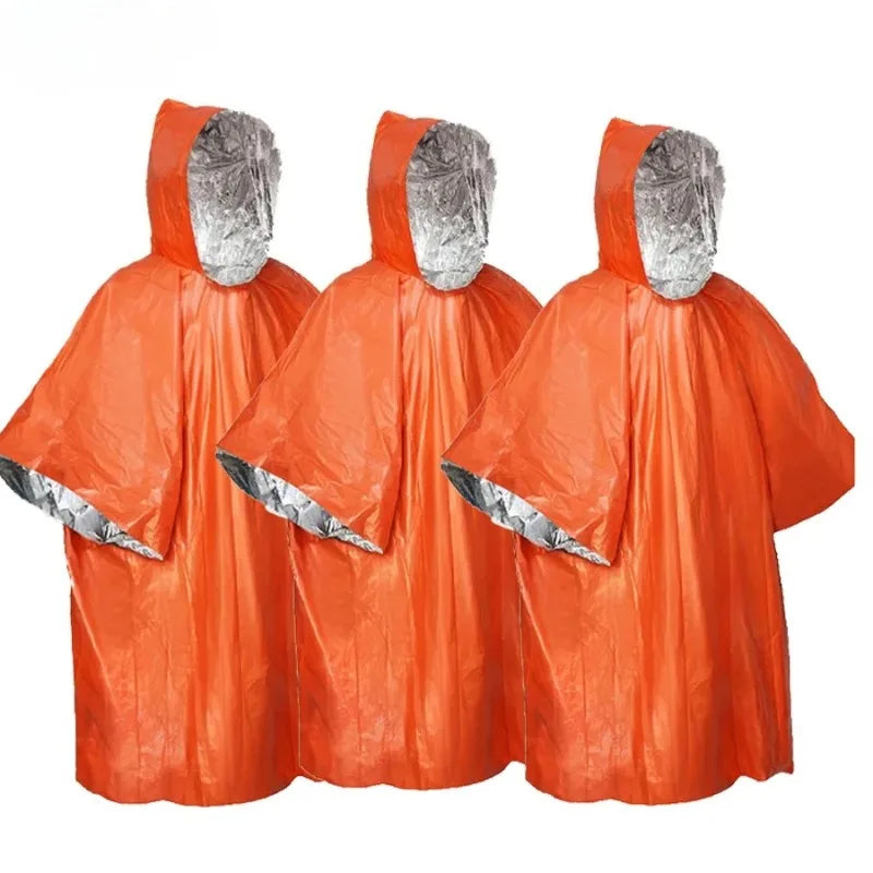 Emergency Insulation Raincoat & Survival Blanket – 2-in-1 Emergency Survival Poncho Babs