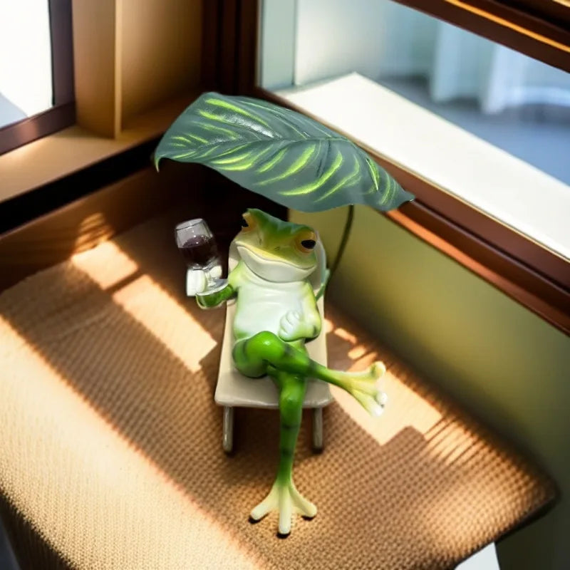 Resin Frog Lounge Chair Ornament – Garden & Home Décor Resin Garden Ornament Babs