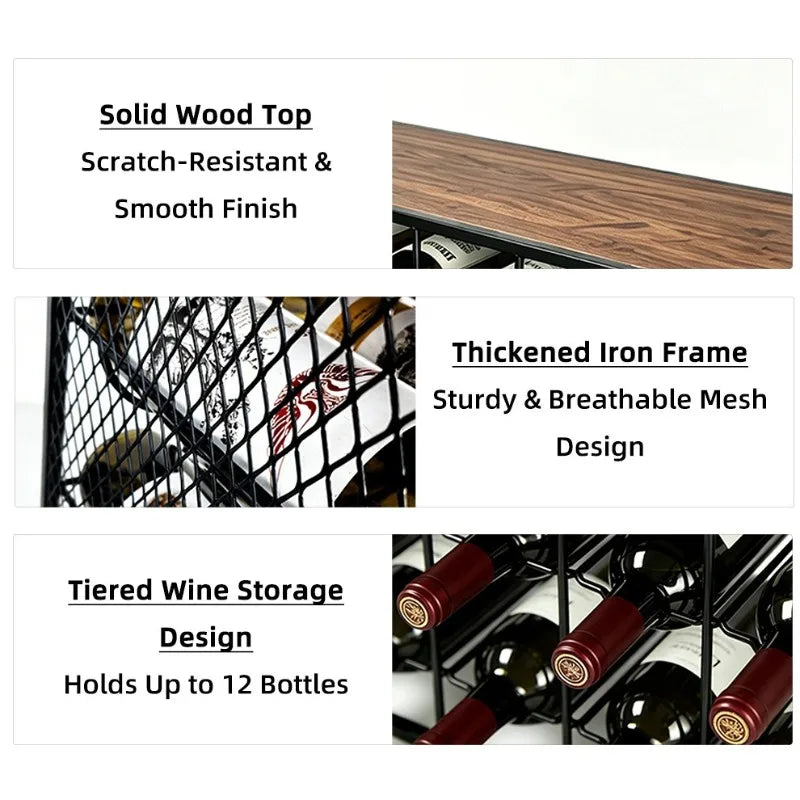 Luxury Vertical Metal Wine Rack – Modern Black Grid Holder Wine Rack Babs