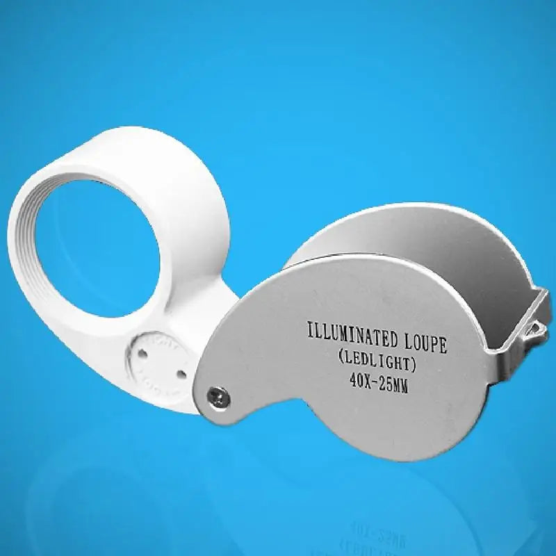 40X LED Illuminated Jeweler Loupe Folding Magnifier Jeweler Loupe Magnifier Babs 1pc