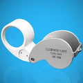 40X LED Illuminated Jeweler Loupe Folding Magnifier Jeweler Loupe Magnifier Babs 1pc