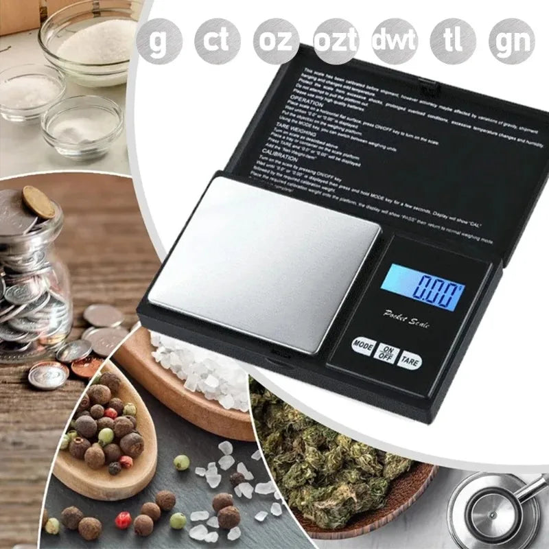 Mini Digital Pocket Scale – 0.01g Jewelry Gold Gram Scale Digital Pocket Scale Babs