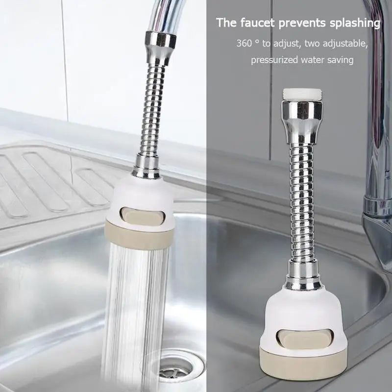 360° Flexible Faucet Sprayer Nozzle Extender – ABS Tap Faucet Nozzle Extender Babs 1pc