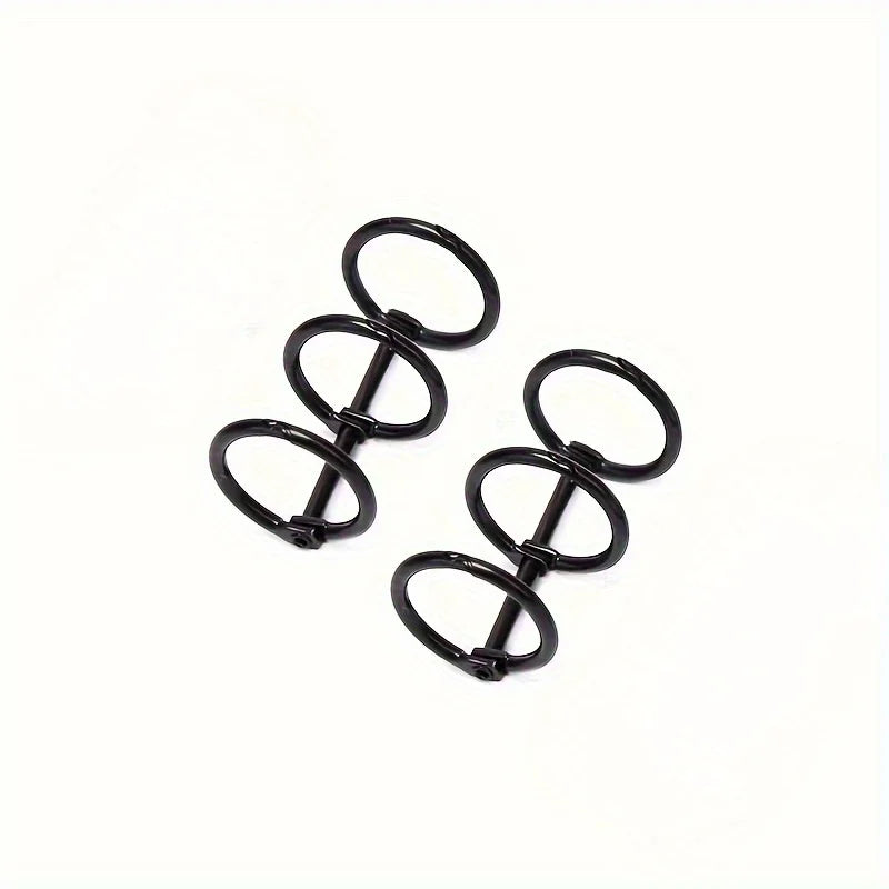 Durable Metal 3-Ring Binder for Notebooks, Albums & DIY Metal Ring Binder Babs Black