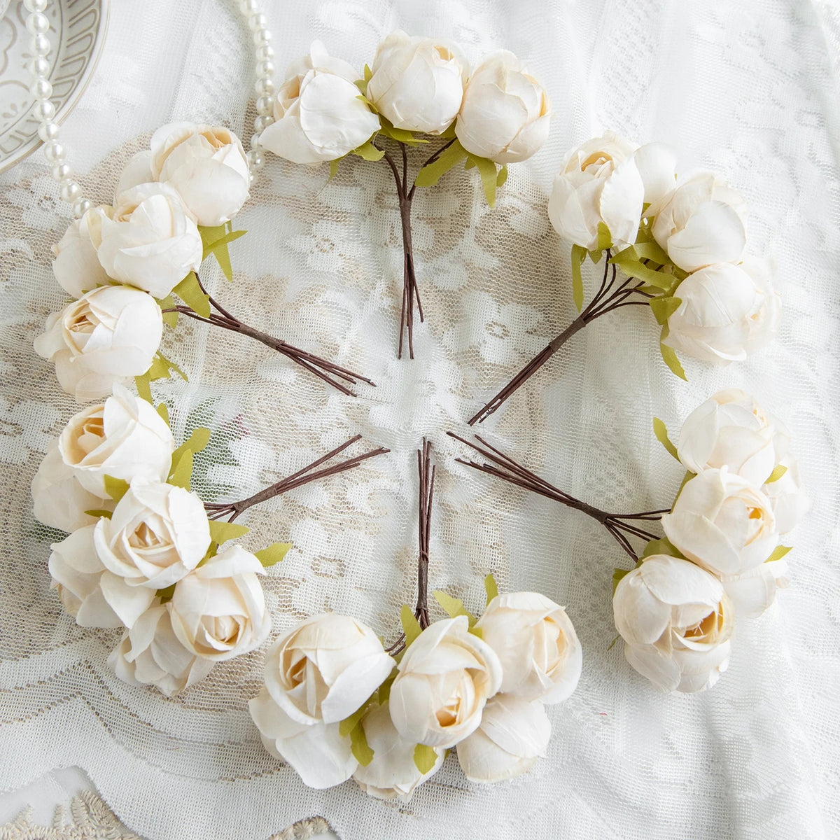 Silk Artificial Carnation Mini Bouquet – Wedding & Home Decor Artificial Silk Flowers Babs