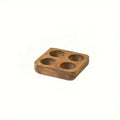 Acacia Wood 12-Egg Tray Desktop Holder – Protective Rack Wooden Egg Tray Babs 4 Grids