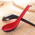 2pcs Japanese Melamine Ramen Soup Spoons – Red & Black Melamine Soup Spoon Babs 2pcs