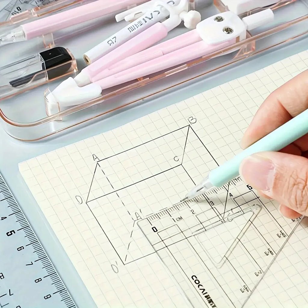 Math & Geometry Toolkit – Student Compass & Ruler Set Geometry Toolkit Babs