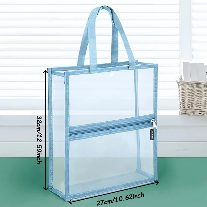 Transparent A4 File Bag – Waterproof Zipper Document Organizer Document Organizer Bag Babs