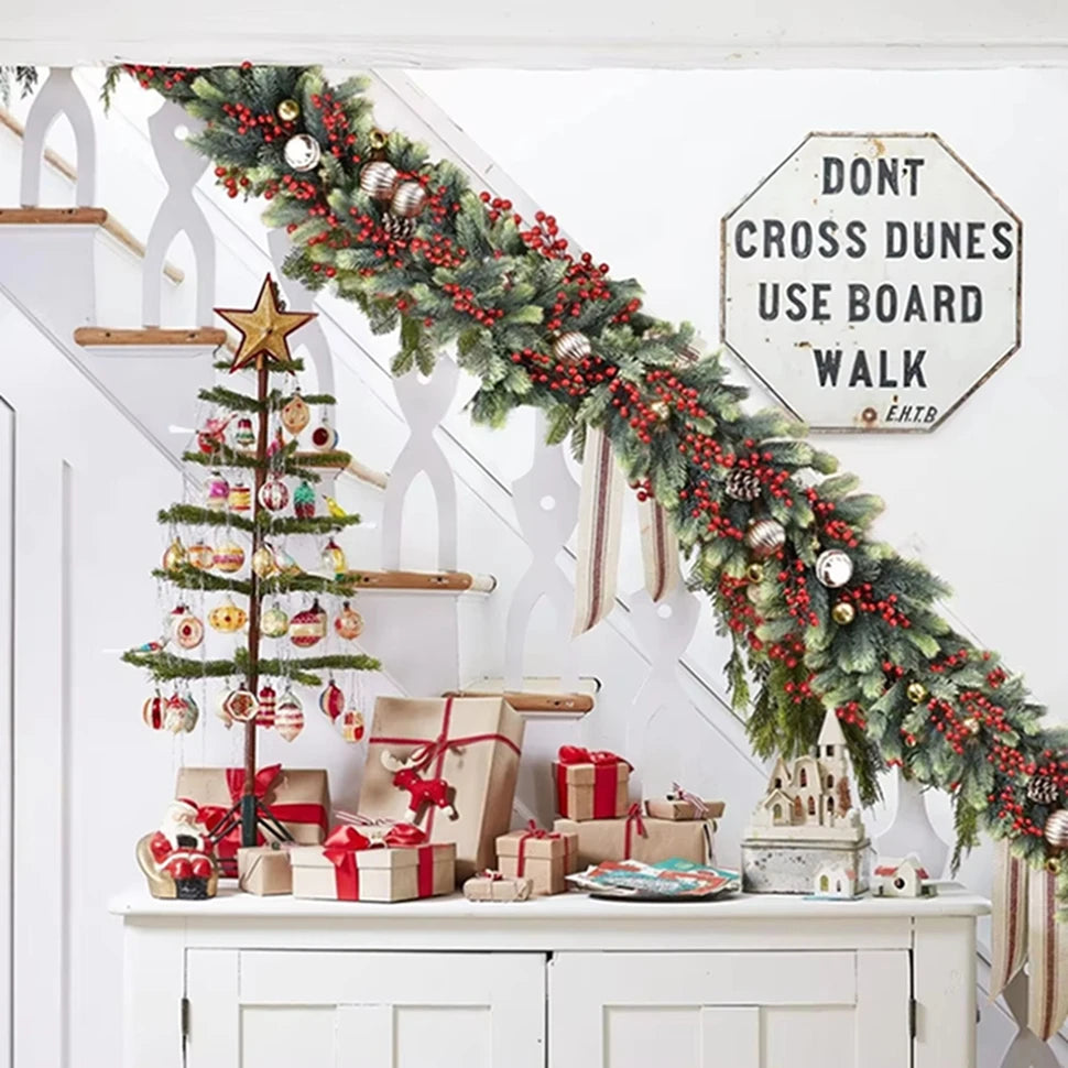 Artificial Pine Garland Wreath 180CM – Christmas Arch Decor Christmas Garland Wreath Babs