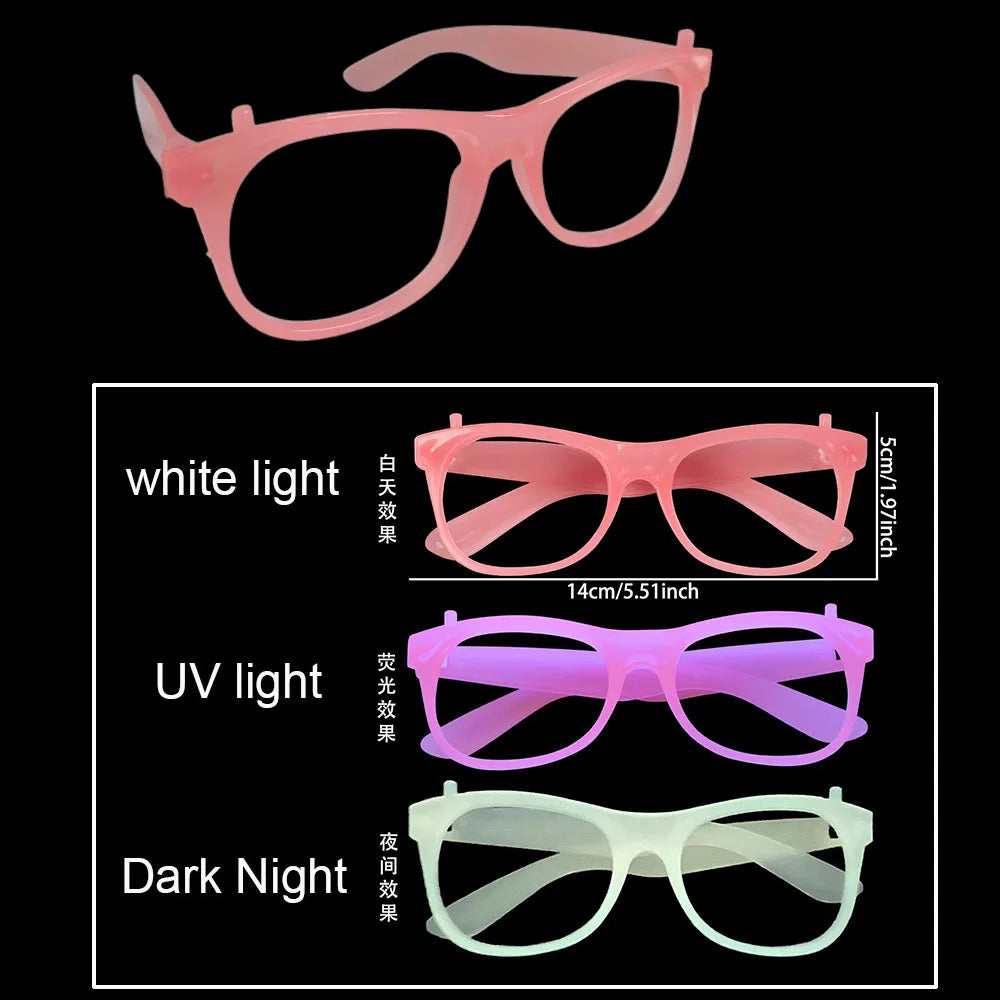 Glow in the Dark UV Neon Party Glasses – 5 to 50 Packs Neon Party Glasses Babs