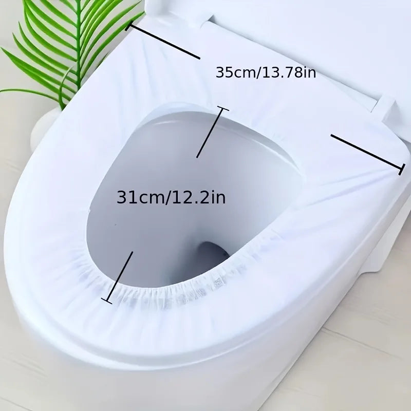 30-Pack Disposable Flushable Toilet Seat Covers for Travel Toilet Seat Covers Babs