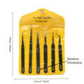 6-Piece ESD Anti-Static Precision Tweezers Set – Electronics & Jewelry Precision Tweezers Set Babs black Bent