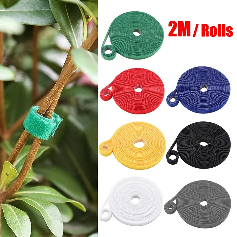 3-Roll Nylon Green Garden Twine Plant Ties – Hook & Loop Garden Plant Ties Babs